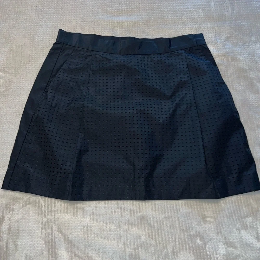 Kate Spade Saturday Black Eyelet Skirt Size 10 NWT